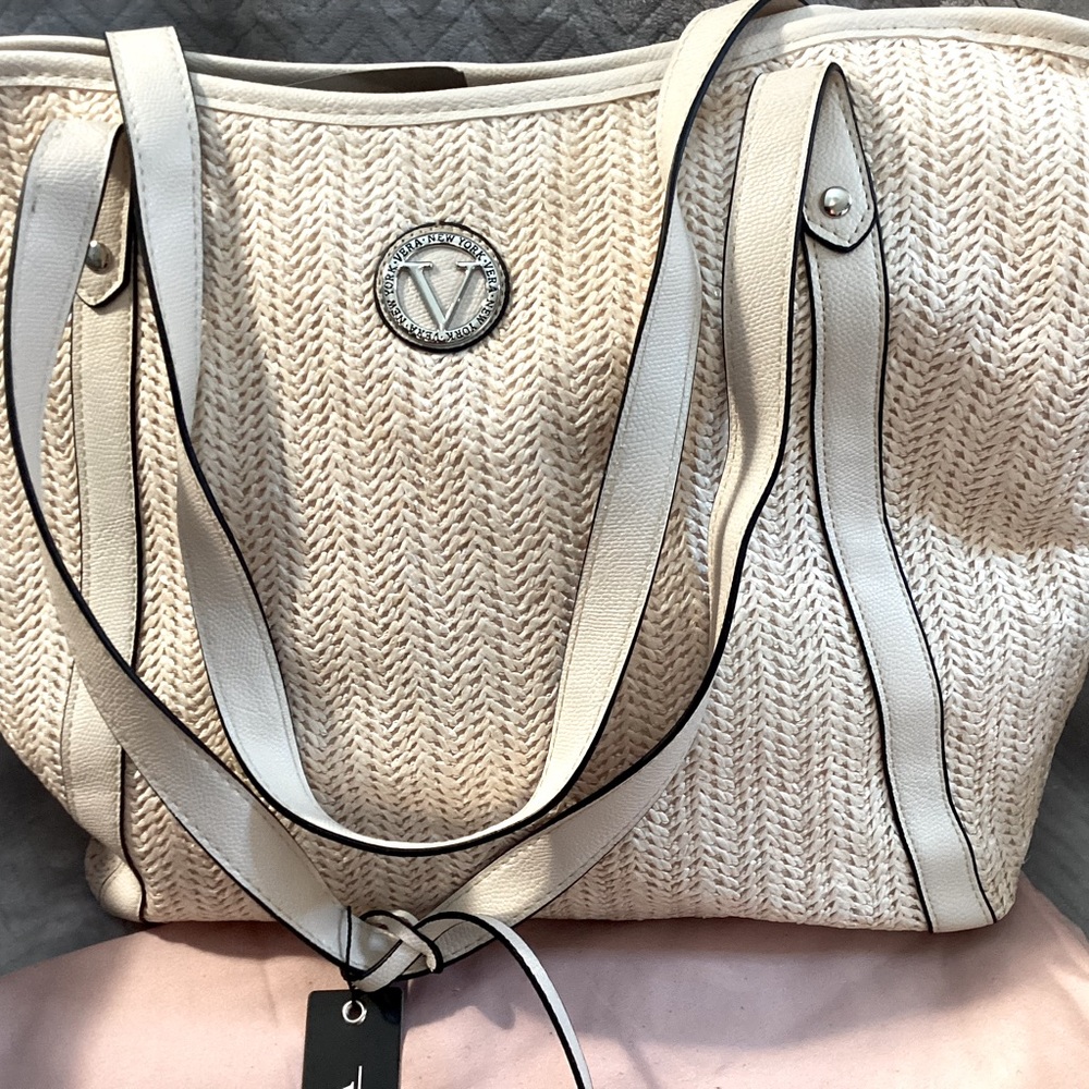 Vera Wang New York Straw Tote